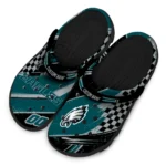 philadelphia-eagles-clog-personalized-checkered-streaks-green-black-best-selling.webp