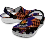 Phoenix Suns Clogs – Custom Circuit Geometry Purple Black 1