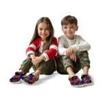 Phoenix Suns Clogs – Personalized Checkered Streaks Purple Black 1