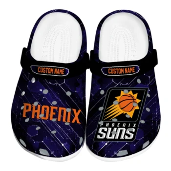 Phoenix Suns Clogs - Custom Circuit Geometry Purple Black