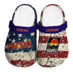 Phoenix Suns Clogs - Custom Distressed Stripes Purple Red Blue 1 phoenix-suns-clog-custom-distressed-stripes-purple-red-blue-best-selling.webp