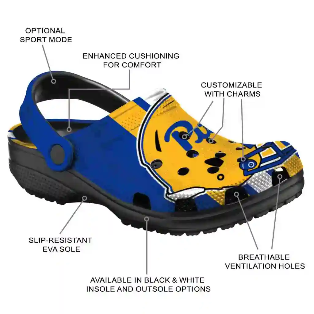 Pittsburgh Panthers Clogs Helmet Stripes New Arrival Pittsburgh Panthers Clogs Helmet Stripes New Arrival