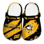 Pittsburgh Penguins Clogs - Personalized Circuit Geometry Yellow Black 1 Pittsburgh Penguins Clogs – Personalized Circuit Geometry Yellow Black 1