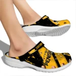 Pittsburgh Penguins Clogs – Personalized Circuit Geometry Yellow Black 1
