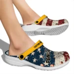 pittsburgh-penguins-clog-personalized-distressed-stripes-yellow-red-blue-best-selling.webp