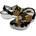 Pittsburgh Pirates Clogs – Personalized Circuit Geometry Black 1