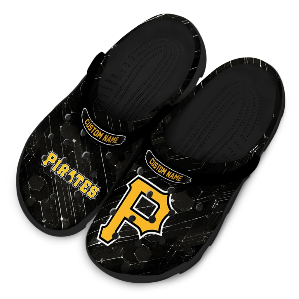 pittsburgh-pirates-clog-personalized-circuit-geometry-black-latest-model.webp