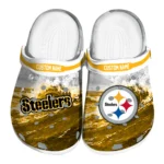Pittsburgh Steelers Clogs - Custom Wave Swirl Gold White 1 pittsburgh-steelers-clog-custom-wave-swirl-gold-white-best-selling.webp