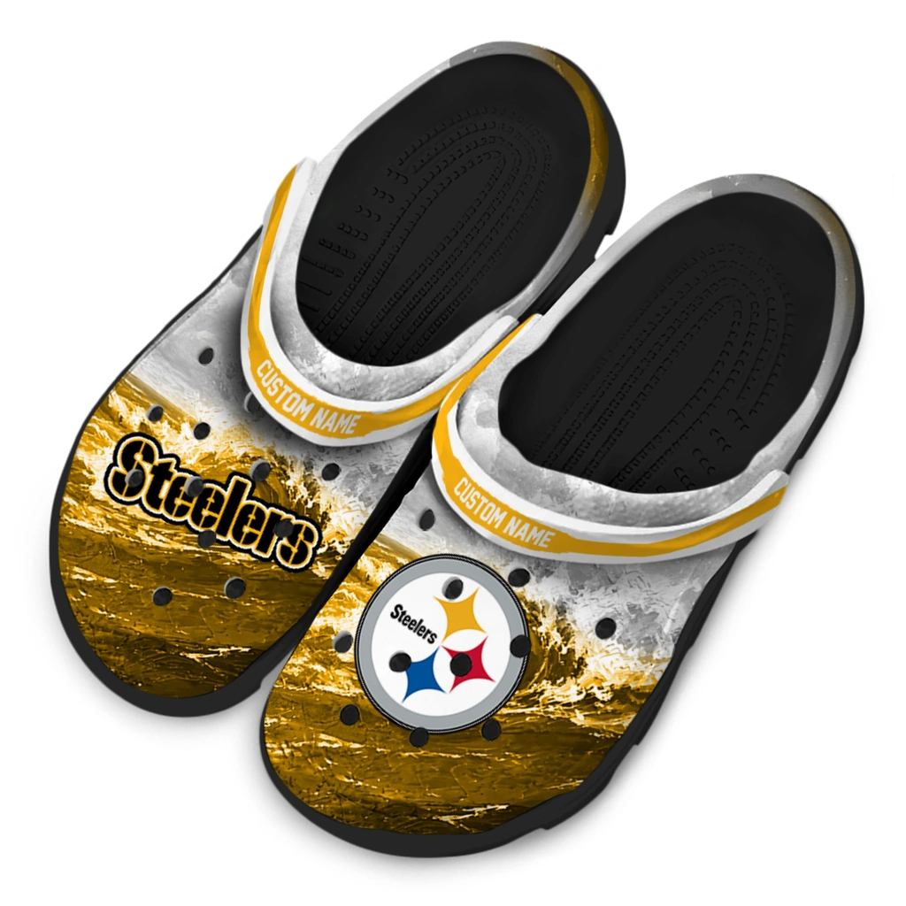 pittsburgh-steelers-clog-custom-wave-swirl-gold-white-latest-model.webp