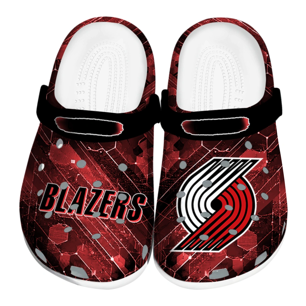 portland-trail-blazers-clog-customized-circuit-geometry-red-black-best-selling.webp portland trail blazers clog customized circuit geometry red black best selling