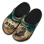 portland-trail-blazers-clog-customized-cracked-landscape-fir-green-beige-best-selling.webp