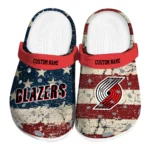 Portland Trail Blazers Clogs - Customized Distressed Stripes Red Blue 1 portland-trail-blazers-clog-customized-distressed-stripes-red-blue-best-selling.webp