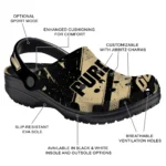 Purdue Boilermakers Clogs – Customized Circuit Geometry Gold Black 1
