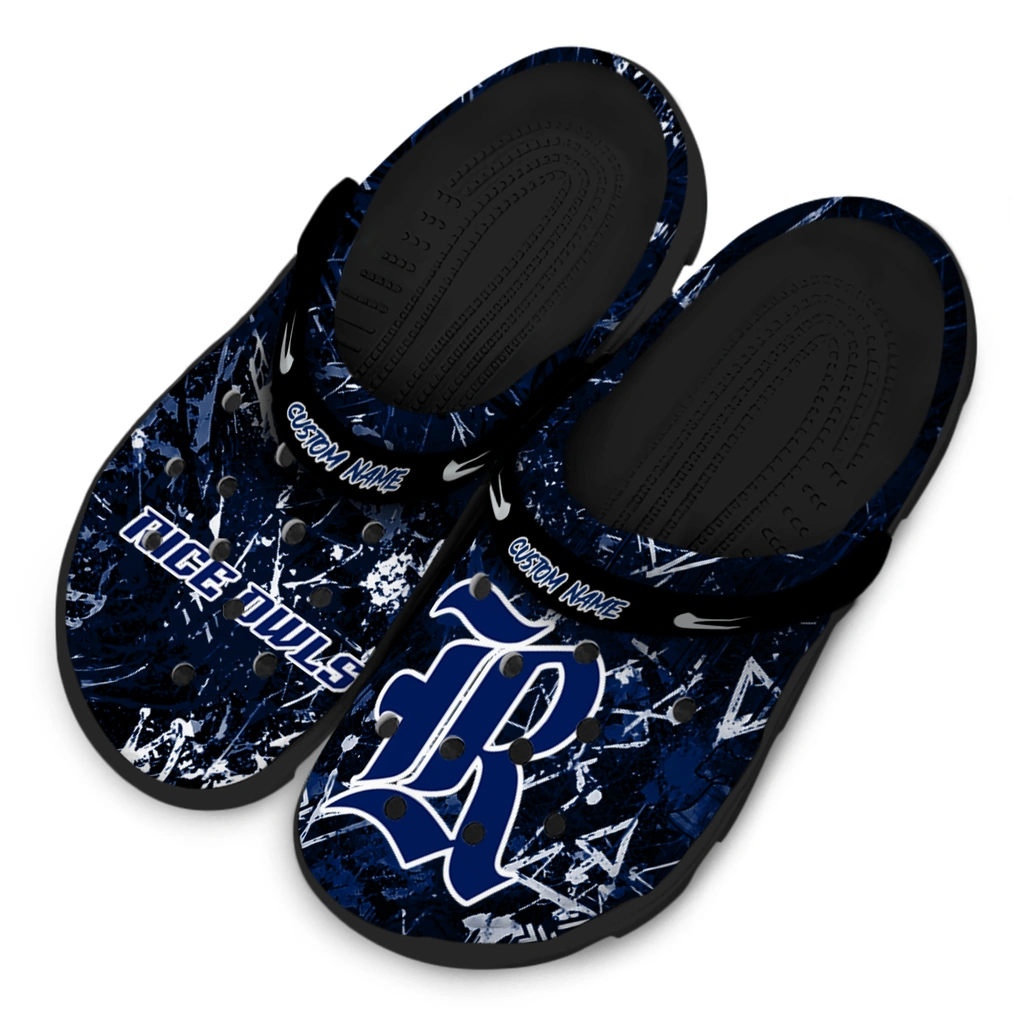 rice-owls-clog-custom-graffiti-burst-navy-blue-black-latest-model.webp
