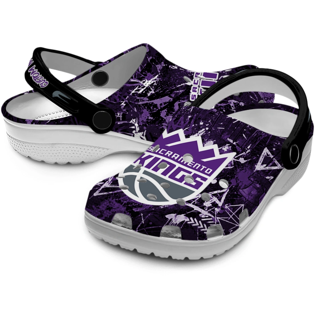 sacramento-kings-clog-customized-graffiti-burst-purple-black-high-quality.webp