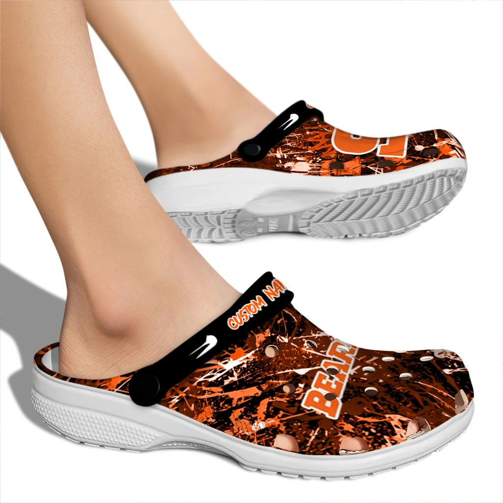 sam-houston-bearkats-clog-customized-graffiti-burst-orange-black-fashion-forward.webp