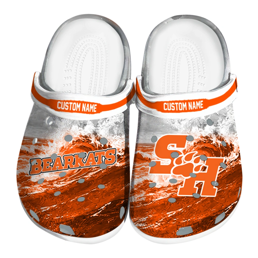 sam-houston-bearkats-clog-customized-wave-swirl-orange-white-best-selling.webp sam houston bearkats clog customized wave swirl orange white best selling