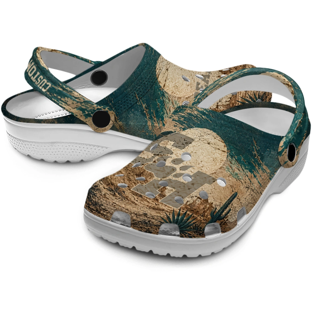 sam-houston-bearkats-clog-personalized-cracked-landscape-fir-green-beige-high-quality.webp
