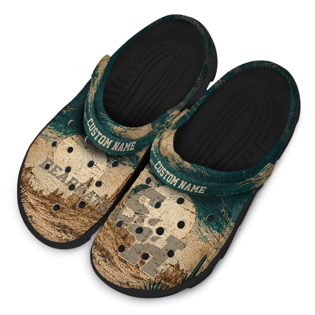 sam-houston-bearkats-clog-personalized-cracked-landscape-fir-green-beige-latest-model.webp