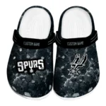San Antonio Spurs Clogs - Customized Cracked Energy Silver Black 1 san-antonio-spurs-clog-customized-cracked-energy-silver-black-best-selling.webp
