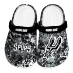 San Antonio Spurs Clogs - Personalized Graffiti Burst Silver Black 1 san-antonio-spurs-clog-personalized-graffiti-burst-silver-black-best-selling.webp