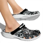 san-antonio-spurs-clog-personalized-graffiti-burst-silver-black-best-selling.webp