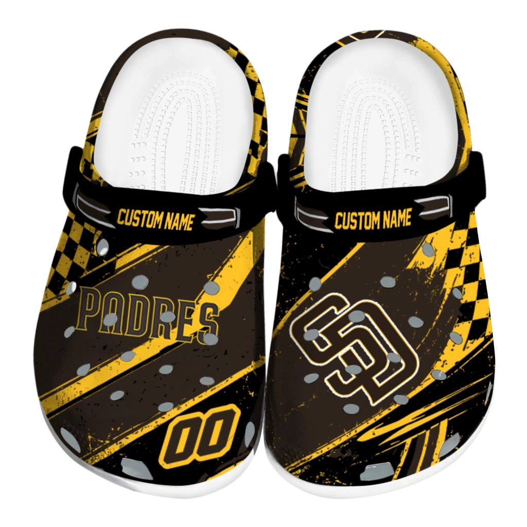 san-diego-padres-clog-personalized-checkered-streaks-brown-black-best-selling.webp san diego padres clog personalized checkered streaks brown black best selling