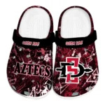 San Diego State Aztecs Clogs - Customized Graffiti Burst Red Black 1 san-diego-state-aztecs-clog-customized-graffiti-burst-red-black-best-selling.webp