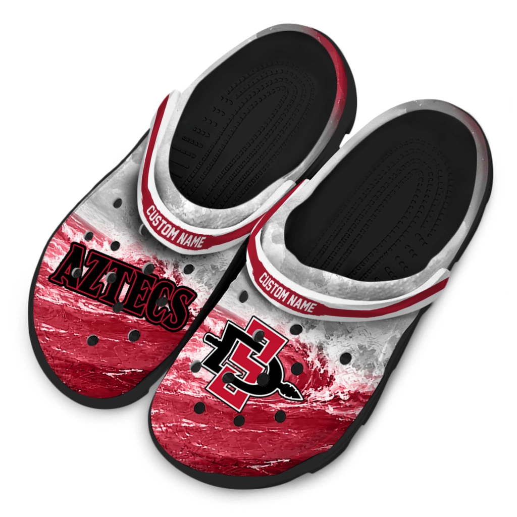 san-diego-state-aztecs-clog-customized-wave-swirl-red-white-latest-model.webp