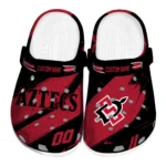 San Diego State Aztecs Clogs - Personalized Circuit Geometry Red Black 1 San Diego State Aztecs Clogs – Personalized Circuit Geometry Red Black 1