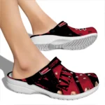San Diego State Aztecs Clogs – Customized Checkered Streaks Red Black 1