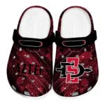 San Diego State Aztecs Clogs - Personalized Circuit Geometry Red Black 1 san-diego-state-aztecs-clog-personalized-circuit-geometry-red-black-best-selling.webp