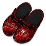 san-francisco-49ers-clog-custom-cracked-energy-red-black-best-selling.webp
