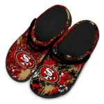 san-francisco-49ers-clog-custom-splatter-splash-red-black-best-selling.webp