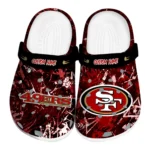 san-francisco-49ers-clog-customized-graffiti-burst-red-black-best-selling.webp