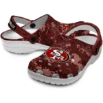 san-francisco-49ers-clog-personalized-digital-camo-red-best-selling.webp