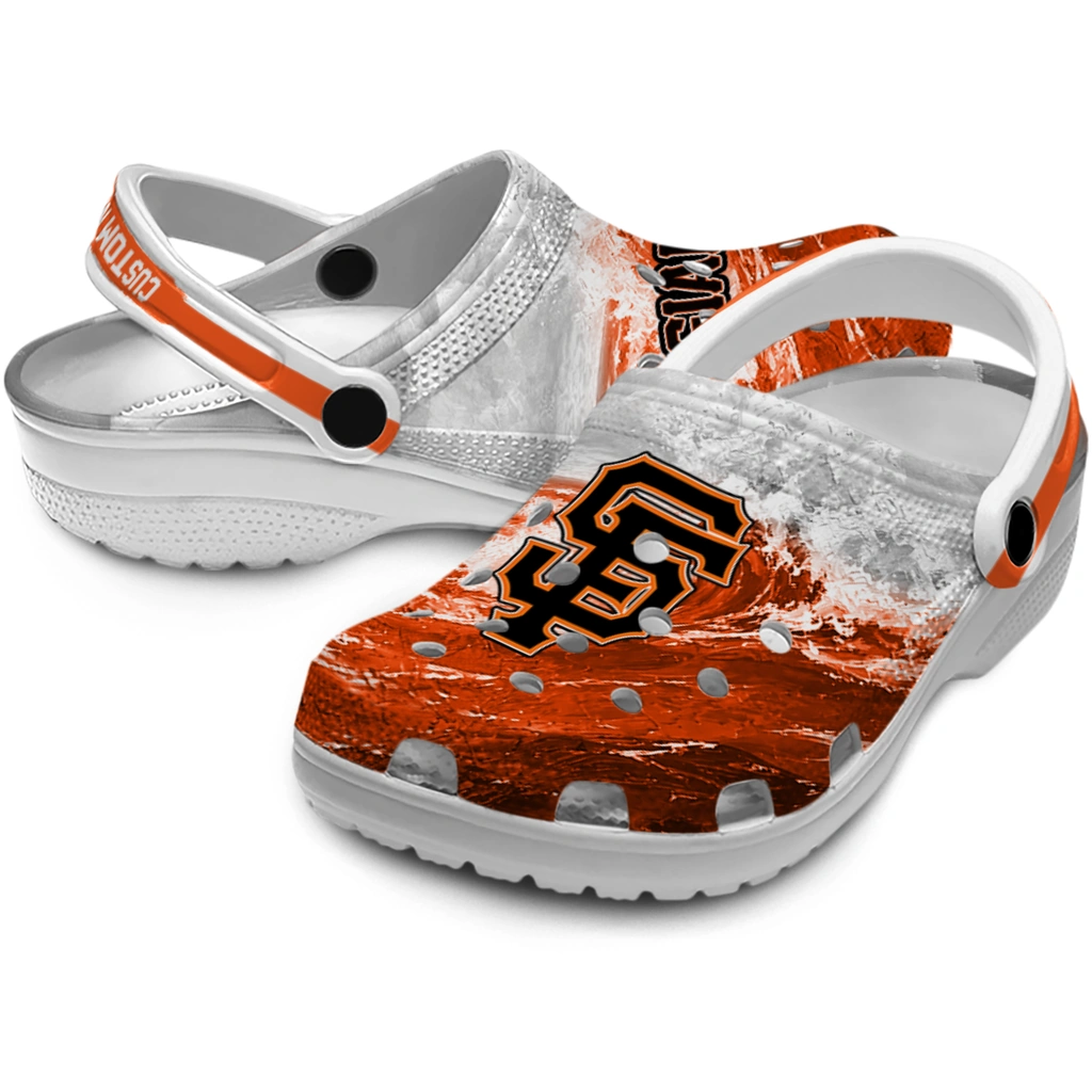 san-francisco-giants-clog-custom-wave-swirl-orange-white-high-quality.webp