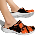 San Francisco Giants Clogs – Customized Circuit Geometry Orange Black 1