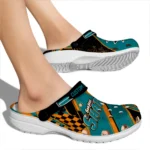 San Jose Sharks Clogs – Custom Circuit Geometry Teal Black 1