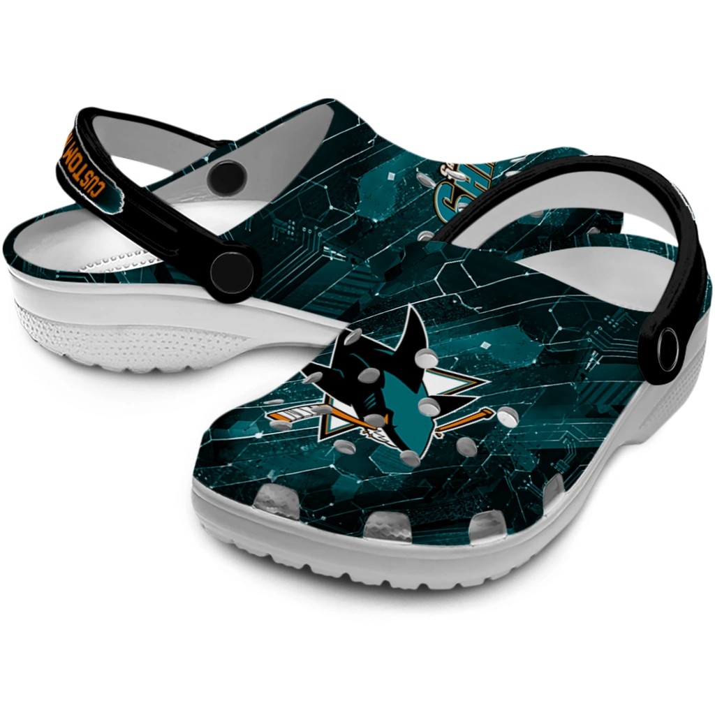san-jose-sharks-clog-custom-circuit-geometry-teal-black-high-quality.webp