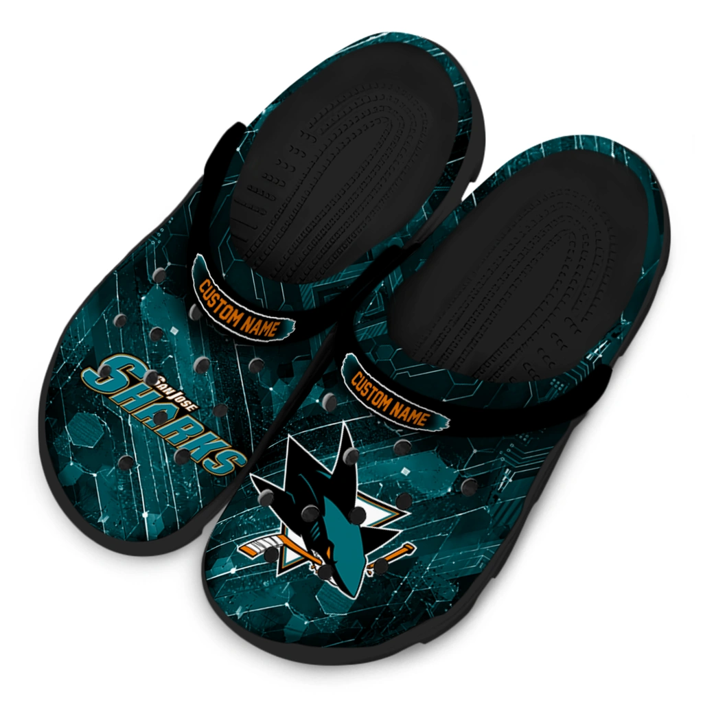 san-jose-sharks-clog-custom-circuit-geometry-teal-black-latest-model.webp
