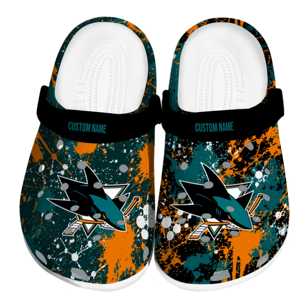 san-jose-sharks-clog-customized-splatter-splash-teal-black-best-selling.webp san jose sharks clog customized splatter splash teal black best selling