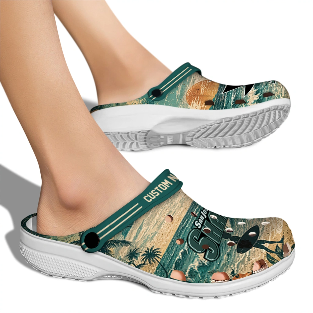 san-jose-sharks-clog-customized-wave-scene-fir-green-fashion-forward.webp