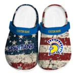 San Jose State Spartans Clogs - Customized Distressed Stripes Blue Red Blue 1 san-jose-state-spartans-clog-customized-distressed-stripes-blue-red-blue-best-selling.webp
