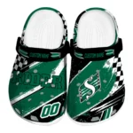 Saskatchewan Roughriders Clogs - Custom Circuit Geometry Green Black 1 Saskatchewan Roughriders Clogs – Custom Circuit Geometry Green Black 1