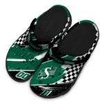 Saskatchewan Roughriders Clogs – Custom Circuit Geometry Green Black 1