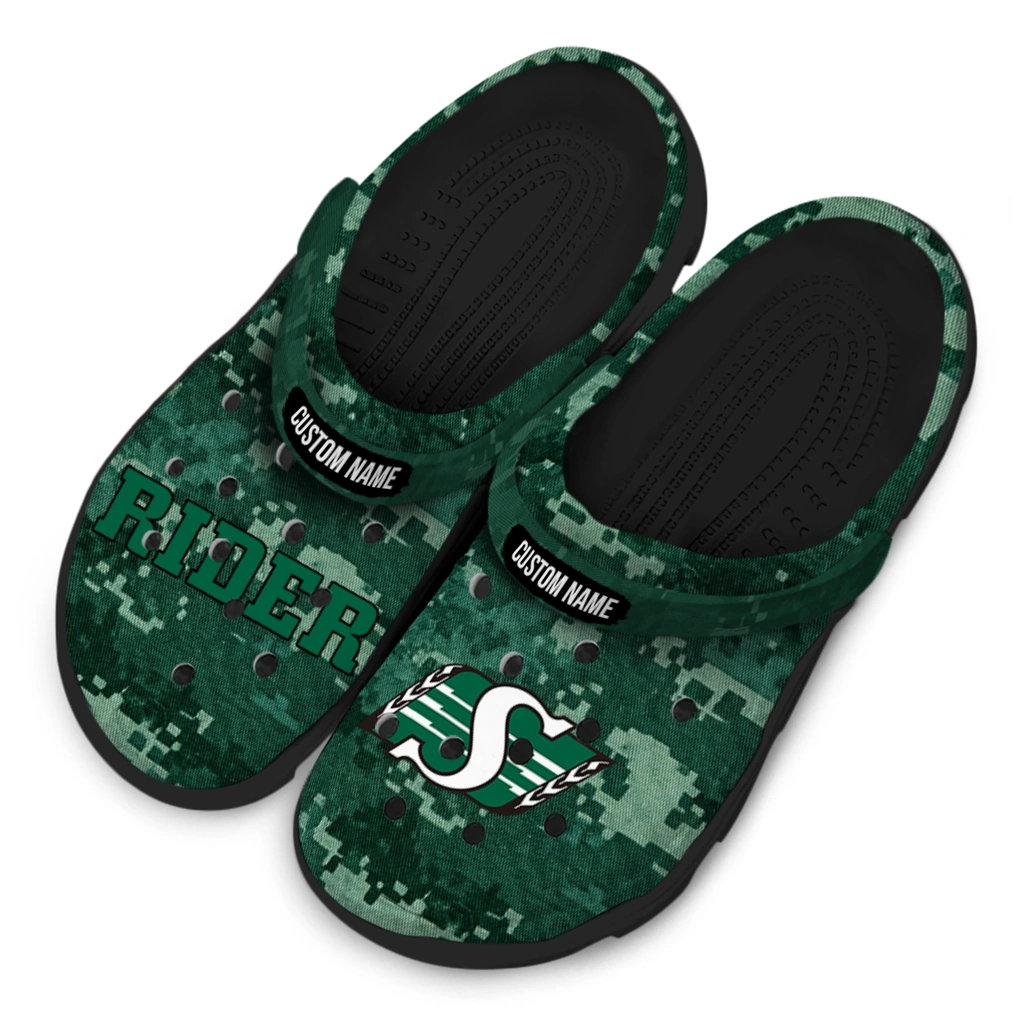 saskatchewan-roughriders-clog-custom-digital-camo-green-latest-model.webp
