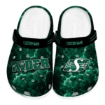 saskatchewan-roughriders-clog-customized-cracked-energy-green-black-best-selling.webp