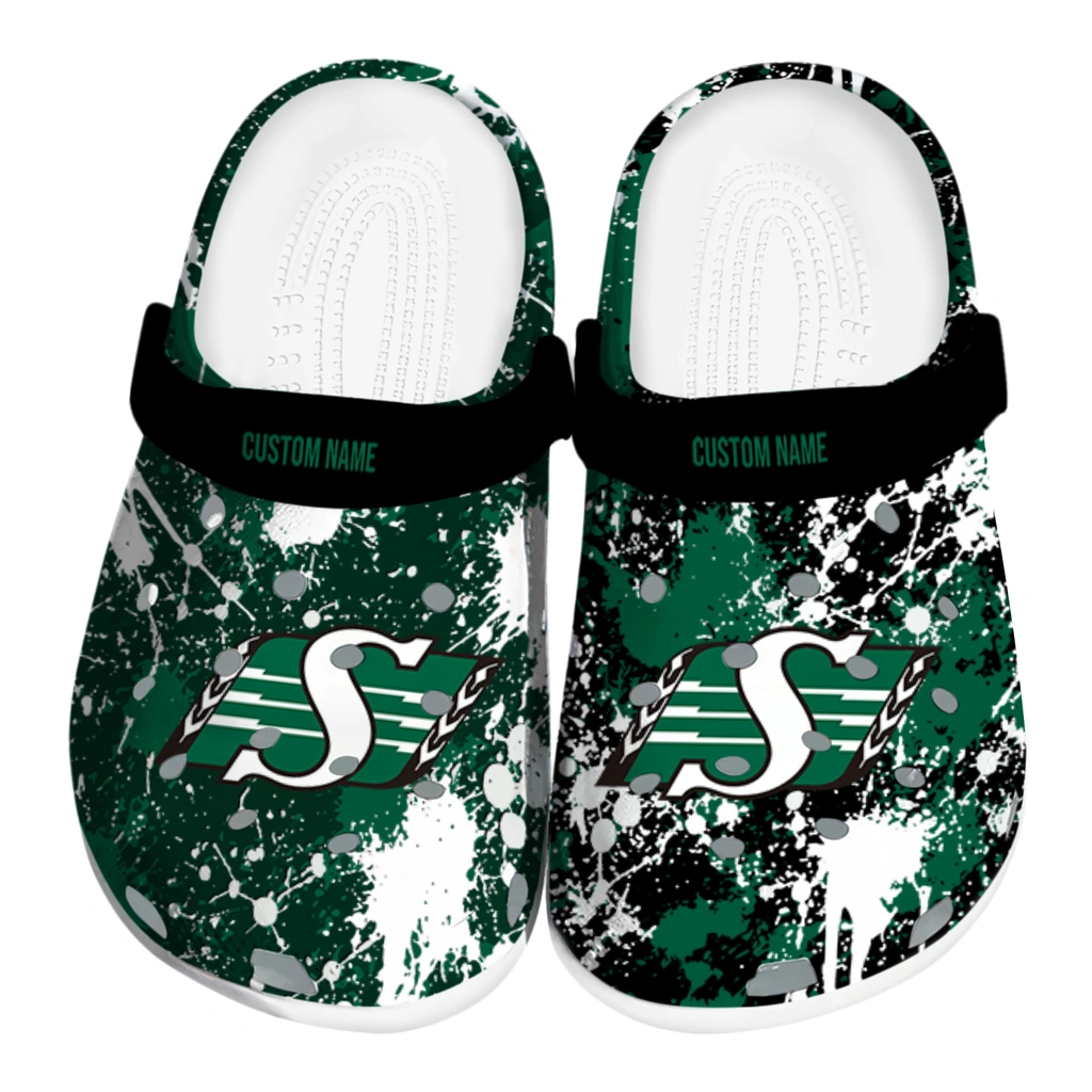 saskatchewan-roughriders-clog-customized-splatter-splash-green-black-best-selling.webp saskatchewan roughriders clog customized splatter splash green black best selling