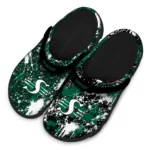 saskatchewan-roughriders-clog-customized-splatter-splash-green-black-best-selling.webp